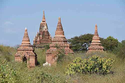 pagodas in bagan myanmar-AsiaPhotoStock