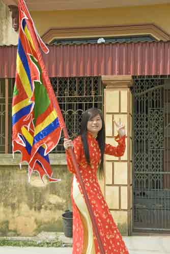 girl with flag-AsiaPhotoStock