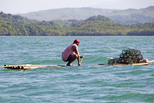 bamboo raft crabbing-AsiaPhotoStock