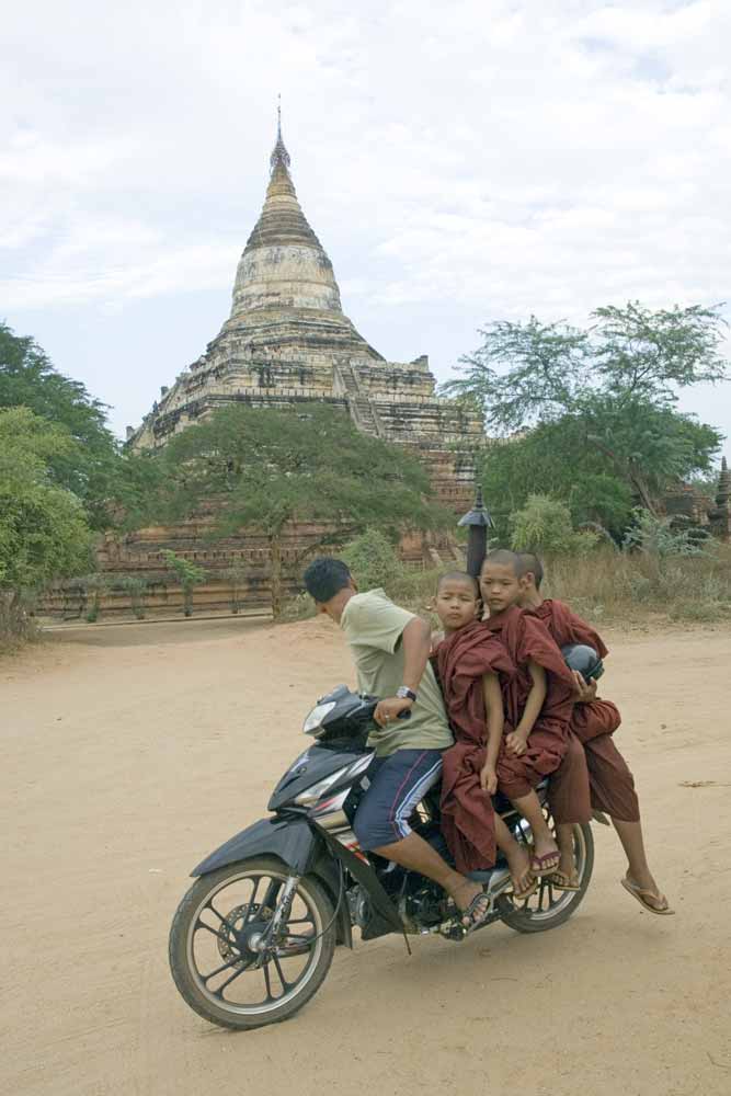 bike monks-AsiaPhotoStock
