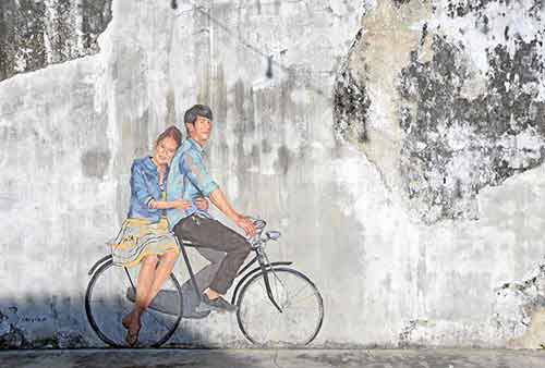 couple on a bicycle-AsiaPhotoStock