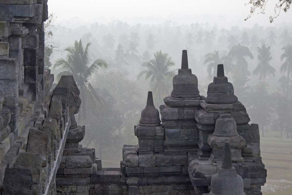 morning mist at temple-AsiaPhotoStock