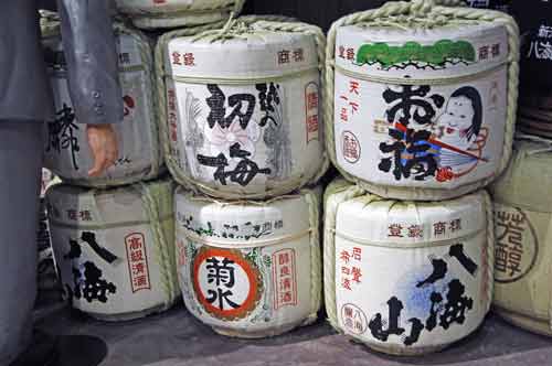 casks of sake-AsiaPhotoStock