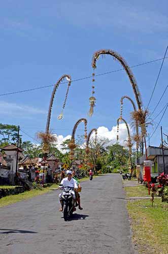 decorated village in bali-AsiaPhotoStock