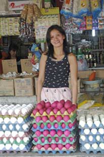 colored egg seller-AsiaPhotoStock