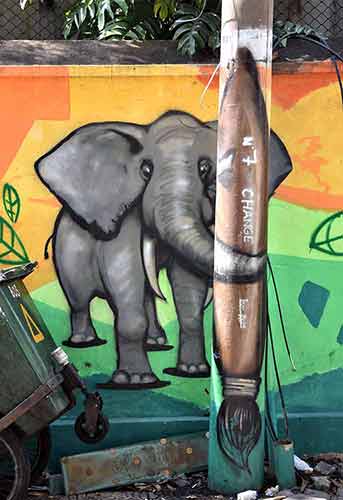 elephant art-AsiaPhotoStock