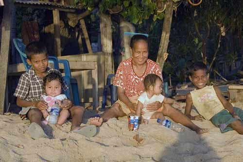 family baucau beach-AsiaPhotoStock