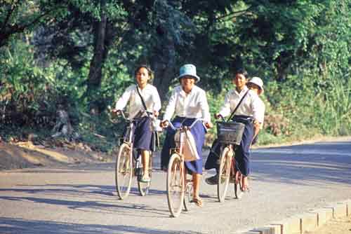 girls on bikes-AsiaPhotoStock