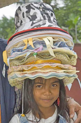 filipina selling hats-AsiaPhotoStock