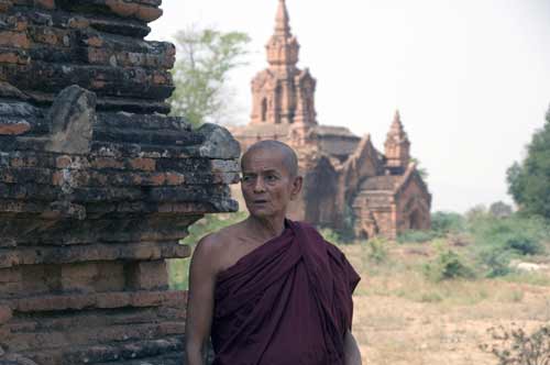 monk at pagodas-AsiaPhotoStock