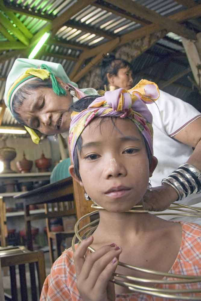 Myanmar's neck ring women, Gallery