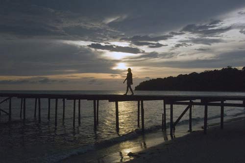 pulau tiga pier sunset-AsiaPhotoStock