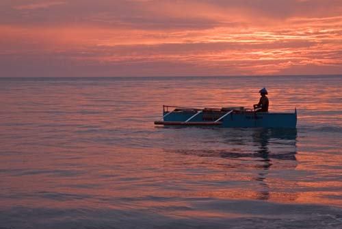 bauang fisherman dusk-AsiaPhotoStock