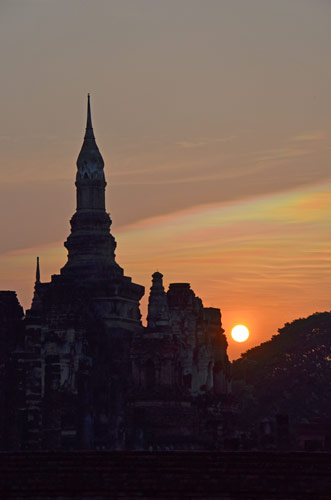 sunset sukhothai-AsiaPhotoStock