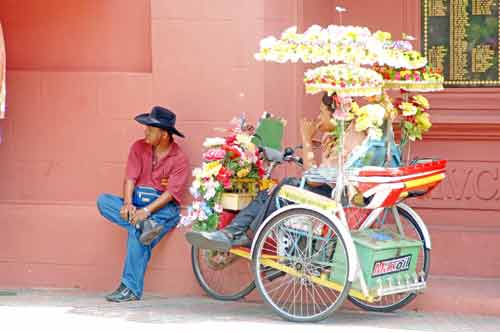 trishaw at rest-AsiaPhotoStock