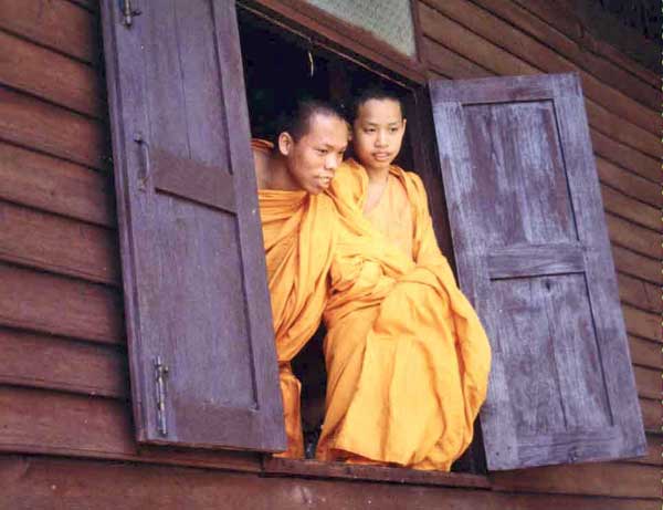two thai monks-AsiaPhotoStock